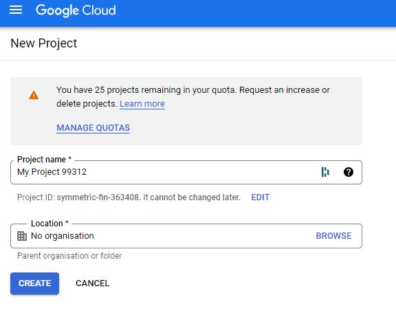 GCP projekt: Krok 9